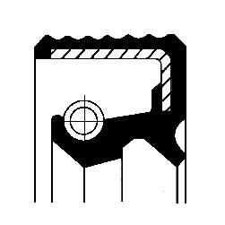 Oil seal BADSLX7 24x35x7/9 NBR  12012009B CORTECO , for transmission of NEW HOLLAND 5165599,PIAGGIO 431038