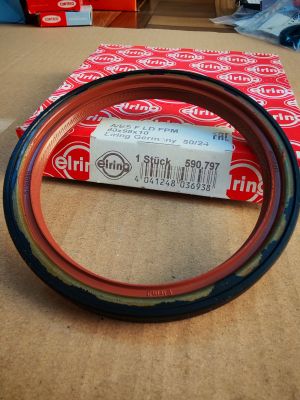 Семеринг A/BS  80x98x10  L FPM 590.797 ELRING , за колянов вал на DAEWOO 96101489,HONDA 96101489,OPEL 614203,SUZUKI 11340-84E00