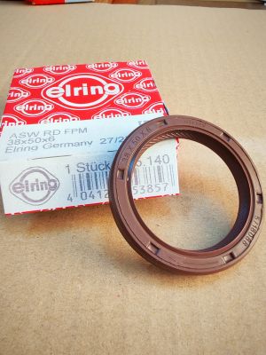 Oil seal  ASWRD (TGR)  38x50x6  FPM  135.140 ELRING , for camshaft, crankshaft of BMW 7790962,CITROEN 0807.24,DAIHATSU 9031138084,DS 0807.24,FIAT,LANCIA 9609874280,PEUGEOT 0807.24,TOYOTA 90311-38041
