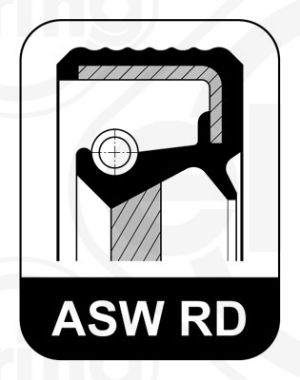 Oil seal  ASWRD (TGR)  38x50x6  FPM  135.140 ELRING , for camshaft, crankshaft of BMW 7790962,CITROEN 0807.24,DAIHATSU 9031138084,DS 0807.24,FIAT,LANCIA 9609874280,PEUGEOT 0807.24,TOYOTA 90311-38041