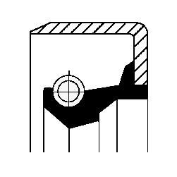 Oil seal B1KL 20x30x7 NBR 12001623B CORTECO , for gearbox of ALFA ROMEO 40004800,CARRARO-25353,CASE 3131571R1,FIAT 40001700,IVECO 79045465,LANCIA 40004800,VOLVO 958825