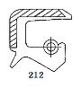 Oil seal  TZ (BS) 52x64x9 NBR  SOG/TW, for forklift TOYOTA 42125-3306071