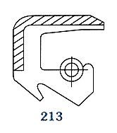 Oil seal UDS-3 (213) 154x175x13 NBR SOG/TW, rear wheel hub of  NISSAN 43090-90014, N2221, HINO 9828-01193, H3058
