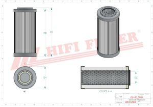 Hydraulic filter SH 63947 HIFI FILTER for JEKKO,MASSEY FERGUSON,PEGSON,POWERSCREEN,TEREX,TURBOSOL