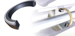 Hydraulic piston seal  PDH 112 75x60x10.5/11 NBR/PTFE+Bronze/POM heavy duty  up to 600 bar GUARNITEC/Italy ,KOMATSU 707-44-75150,707-44-75180