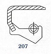 Семеринг SB (B)  50x70x9 NBR SOG/TW,  за полуос на TOYOTA 90310-50006   