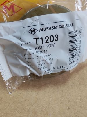 Oil seal  TB9 (UDTS-9) 38x74x11/18 W NBR Musashi/Japan , for differential of TOYOTA  90311-38047, 90311-38035,T1203  