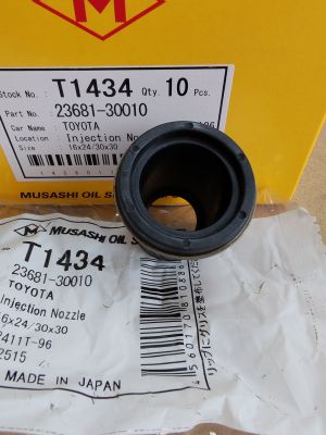 Seal, injection nozzle  SS 16x24/30x30 NBR NBR Musashi/Japan , for  TOYOTA  23681-30010,T1434   