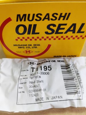 Oil seal  UE (TC) 30x42x7 R NBR Musashi/Japan , for transmission of LEXUS,TOYOTA  90311-30006, 90311-30002,T1195   