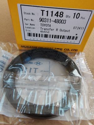Oil seal  UE (TC)  48x62x8 NBR Musashi/Japan , for transfer case of  TOYOTA  90311-48003,T1148