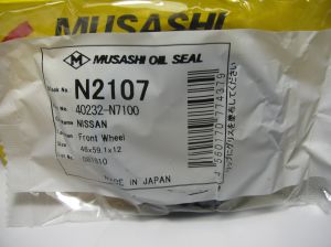 Семеринг KES-1 46x59.1x12 NBR Musashi/Japan , предна главина на Nissan 40232-N7100 ,N2107  