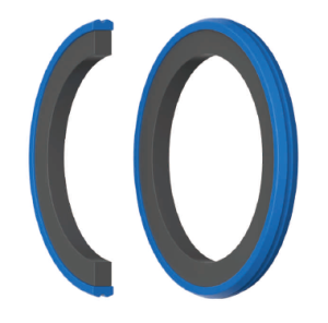 Hydraulic piston seal KR 100x79x8.1 NBR70+PU90 up to 300 bar KVK/China