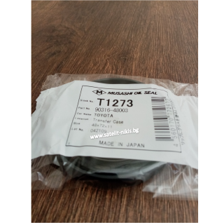 Семеринг  YD (DC) 48x72x11 Musashi/Japan , раздатъчна кутия на Toyota 90316-48003 ,T1273   