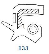 Oil seal  UES-9 (133) 50x72x9/14 R NBR SOG/TW,  колянов вал на TOYOTA 90311-50013, T1277