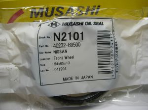 Oil seal  TB (BS)  54x65x13 NBR Musashi/Japan , for front wheel hub of Nissan  40232-B9500 ,N2101   