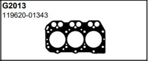 Cylinder head gasket 119620-01343 Matto/TW , for engine  YANMAR 3TNA72