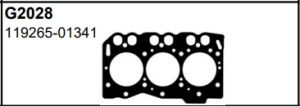 Cylinder head gasket 119265-01341G Matto/TW for engine YANMAR 3TNE68
