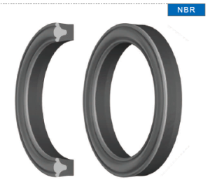 Hydraulic rod seal S8 32x40x6 NBR90/fabric NBR 250 bar KVK/China