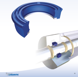Хидравлично уплътнение за прът TTH 60x75x13 PU94+POM  до 400 bar GUARNITEC/Italy