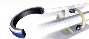 Хидравлично уплътнение за бутало PDP-121  115x100x12.5 NBR+PU+POM до 400 bar GUARNITEC/Italy