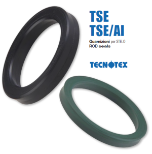 Hydraulic rod seal TSE AI 56x71x11.5 NBR+fab.NBR+POM up to 400 bar GUARNITEC/Italy