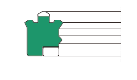 Hydraulic rod seal BU 70x85.1x6.1/6.3 PU93+POM KVK up to 500 bar KVK/China