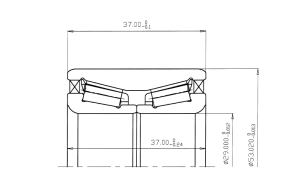 Bearing ET-CR1-0846 LLCS158/L109 (42x76x39) NTN/Japan, for front/rear wheel hub of Hyundai, Kia, Jaguar, Ford, Lincoln, Mercury, Chrysler, Daimler , 0K552-33-047, 0K56B 33047, 51720-FL-047, 51720 FL047, 50310-3E200,  52710-26500, 713 6267 40