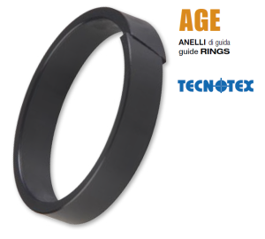 Guide ring  AGE 140 134x140x12.8 POM+fiberglass  GUARNITEC/Italy