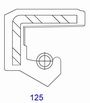 Oil seal A (SC)  25x45x10 Viton SOG/TW