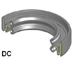 Семеринг A-DUO (DC) 27x37x10.5 NBR SOG/TW