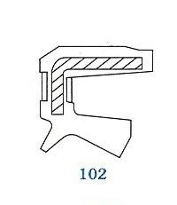 Oil seal  ASOF (KC) 8x12x4 NBR SOG/TW