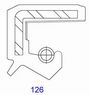 Oil seal   TCV (126)  28x40x6  NBR SOG/TW, for hydraulic pumps,motors and hydrodynamic couplings