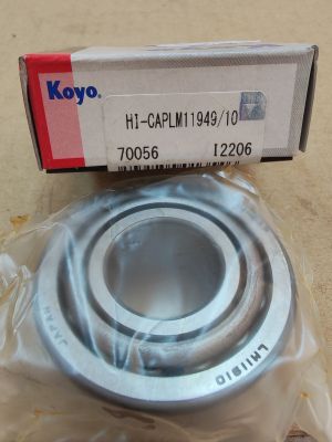 Bearing  LM11949/LM11910 ( 19.05X45.237X15.494 ) KOYO/Japan, Agco 330255X1,70327527; CASE 6518115R91,651814R1; CNH 83910704,83910705,83992410 ;Ford 204E1216A,81708395,8A1217B,D5NN1217A; GREAT PLAINS 822-045C,822-050C; John Deere JD8188,JD8226,JD8906; Mass