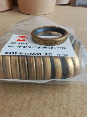 Семеринг VAJ 28x37x6.35 мед + PTFE Marvel,  двигател-охладител на масло KOMATSU 6150-61-2540