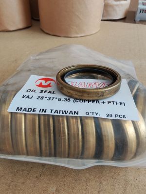Семеринг VAJ 28x37x6.35 мед + PTFE Marvel,  двигател-охладител на масло KOMATSU 6150-61-2540