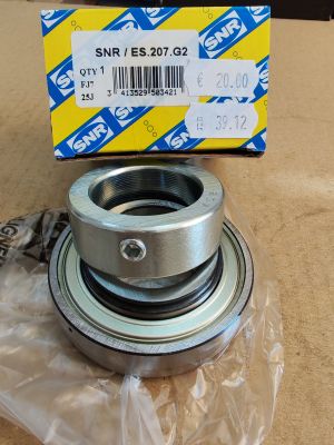 Bearing   ES.207.G2  (35-72-19/38.99 ) SNR/France,  CASE 1407888R91,CNH 41707800,JOHN DEERE AH132823, NEW HOLLAND 322360,Oros 87000013556